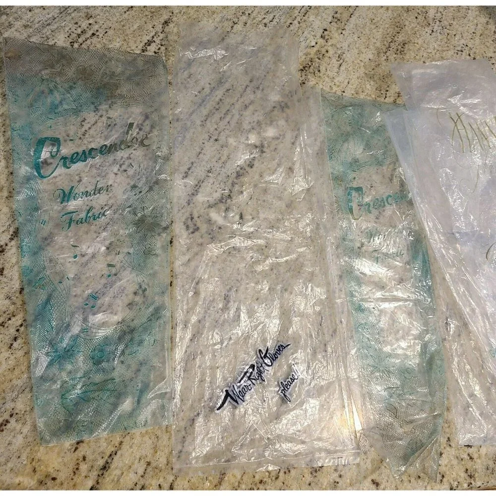 Lot of 8 Vintage Women's Glove Protective Storage Plastic Sleeves